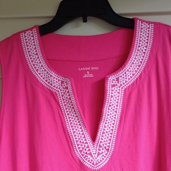 Lands' End Pink Sleeveless Dress - Picture 6 of 14